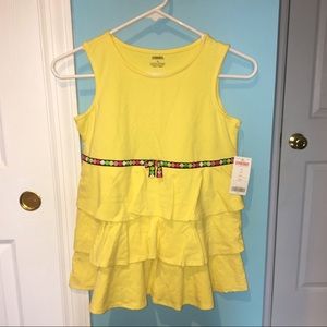 Gymboree Size 12 Yellow Ruffle Tank Top